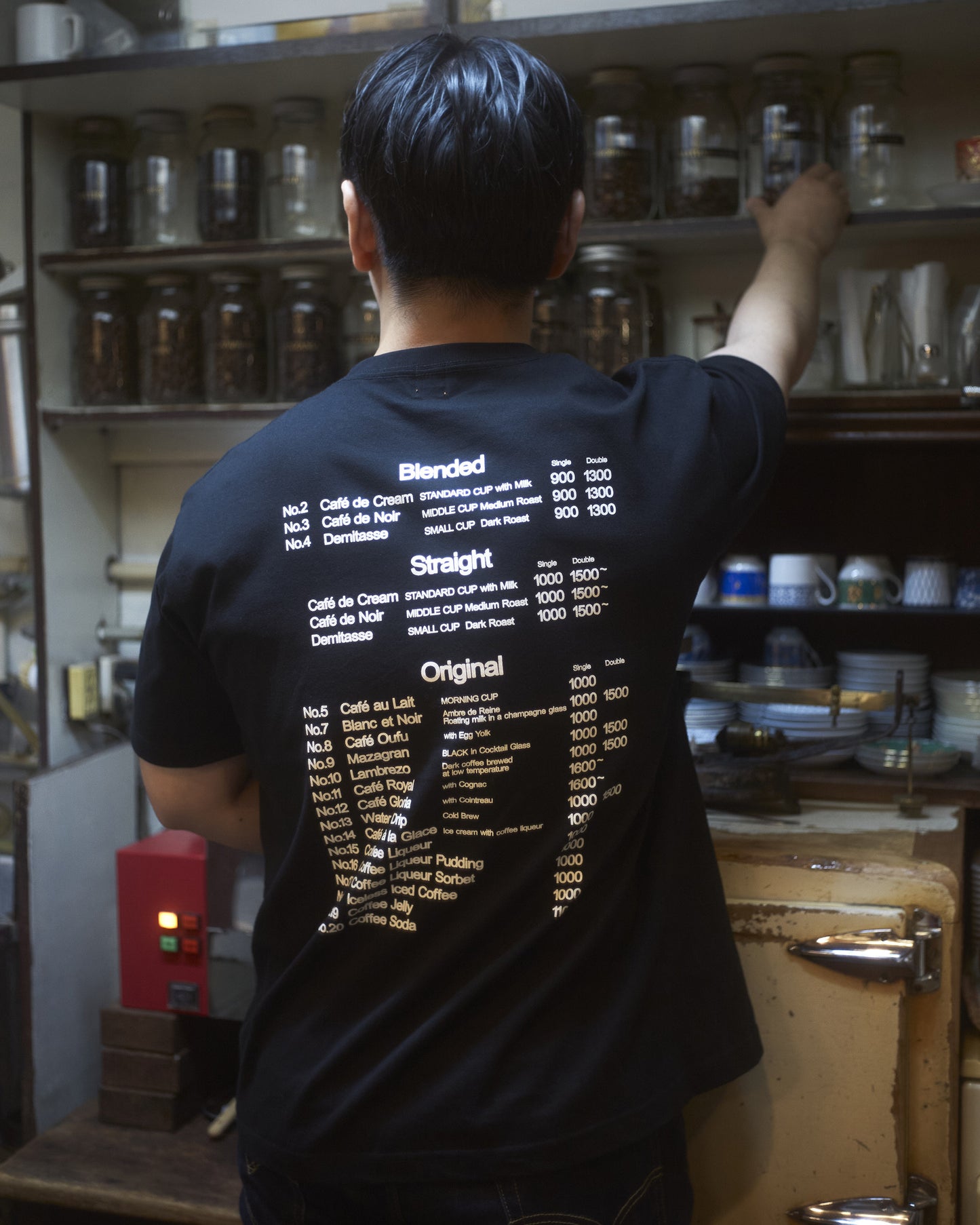 CAFÉ DE L’AMBRE オリジナルTシャツ|6.2oz 天竺編み(コーマ糸)